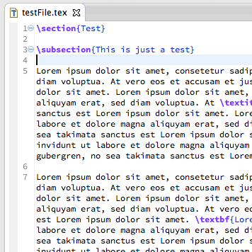 Eclipse editor with word wrap turned on
